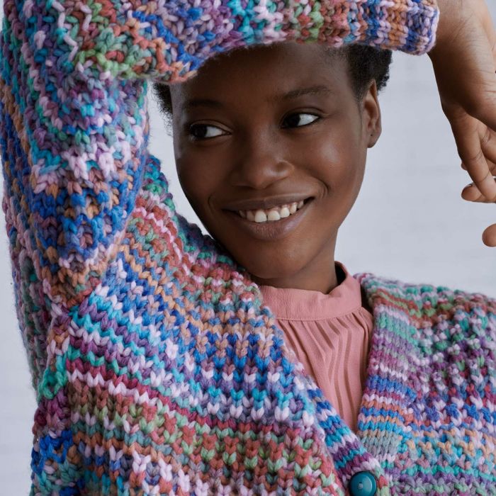 Womens Button-Up Cropped Jacket Knitting Pattern | Katia.com