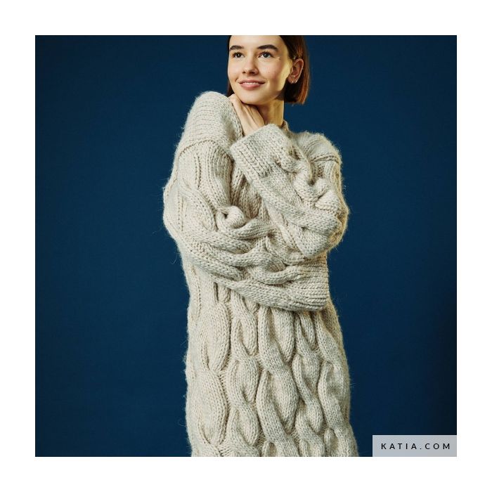 WOW! Alexa Cable Dress Knitting Pattern - (99999-1006-3