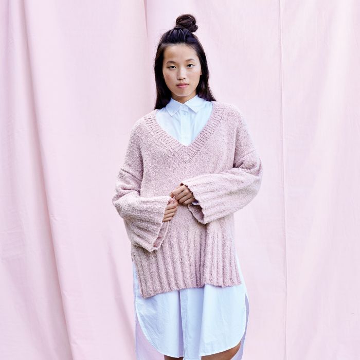 womens-oversized-v-neck-sweater