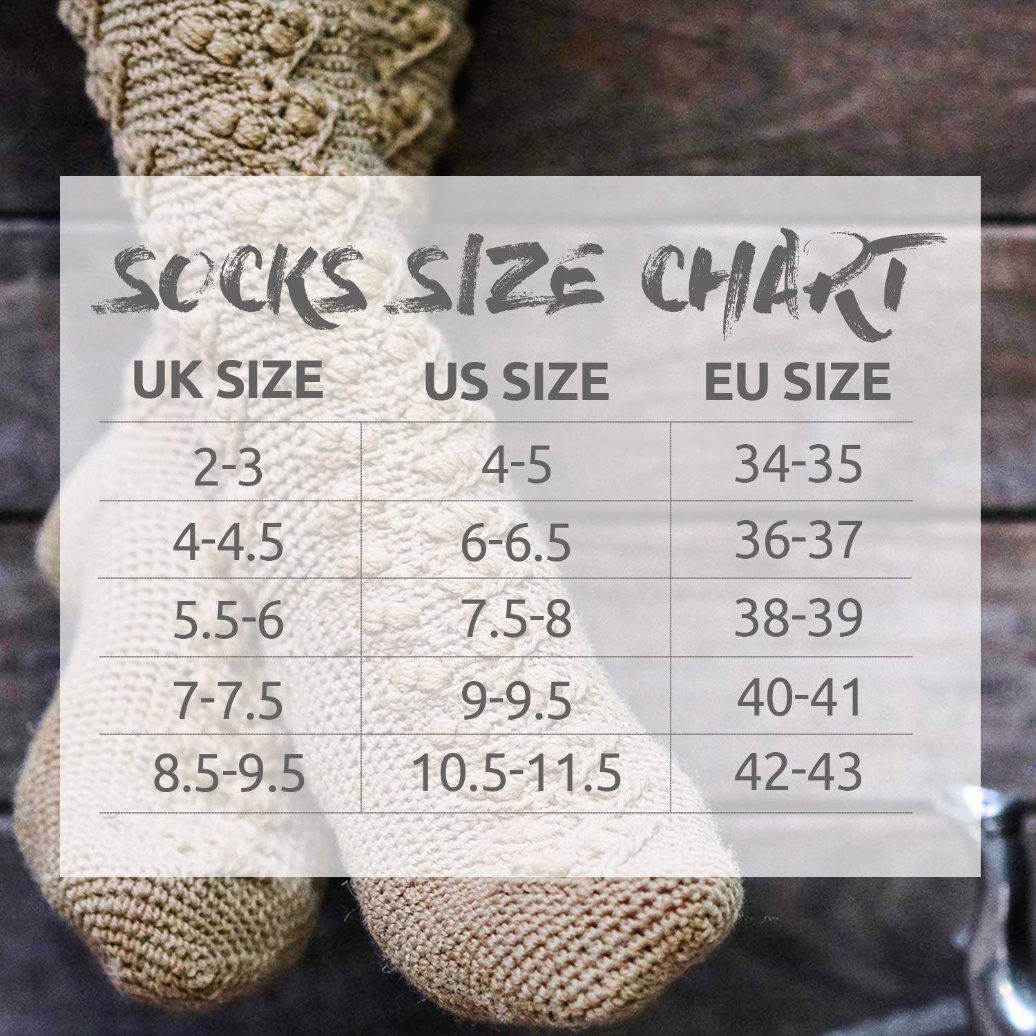 sizes chart
