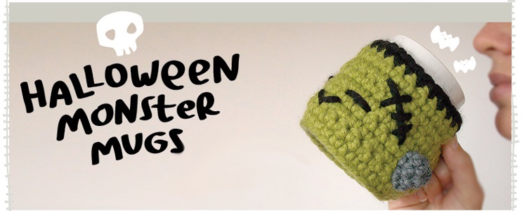 How to crochet a mug cozy for Halloween